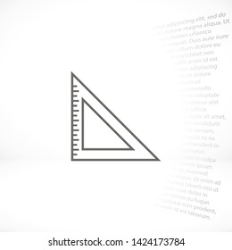 ruler vector icon 10 eps , Lorem ipsum Flat design