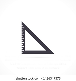 ruler vector icon 10 eps , Lorem ipsum Flat design