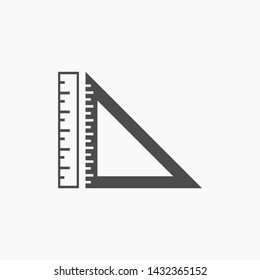 ruler vector icon 10 eps , Lorem ipsum Flat design