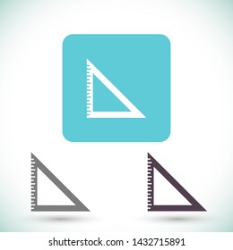 ruler vector icon 10 eps , Lorem ipsum Flat design