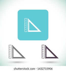ruler vector icon 10 eps , Lorem ipsum Flat design