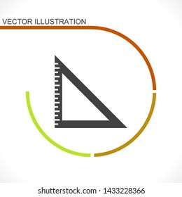 ruler vector icon 10 eps , Lorem ipsum Flat design