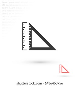 ruler vector icon 10 eps , Lorem ipsum Flat design
