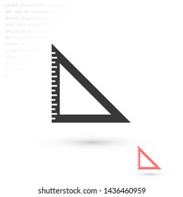 ruler vector icon 10 eps , Lorem ipsum Flat design