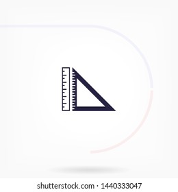 ruler vector icon 10 eps , Lorem ipsum Flat design
