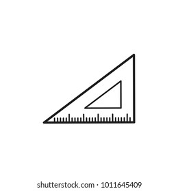ruler vector icon 