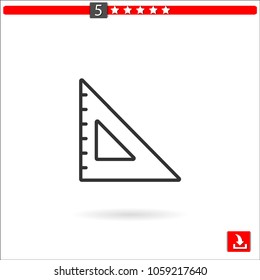 ruler vector icon