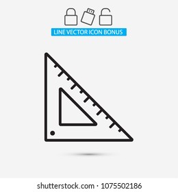 Ruler Vector icon