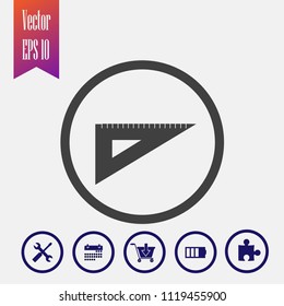 ruler vector icon