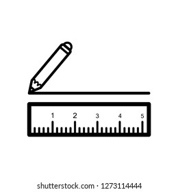 ruler vector icon