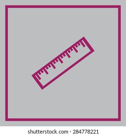Ruler vector icon