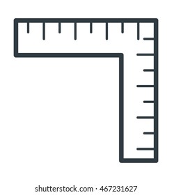 Ruler Vector Icon