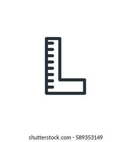 Ruler vector icon