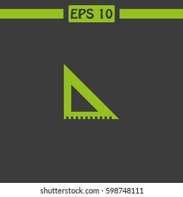 Ruler  Vector Icon.