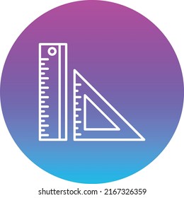 Ruler vector icon. Can be used for printing, mobile and web applications.