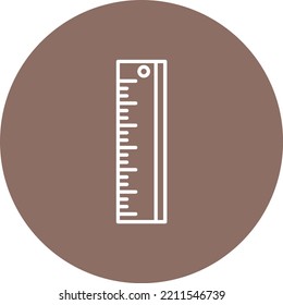 Ruler vector icon. Can be used for printing, mobile and web applications.