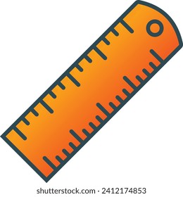 Ruler vector icon. Can be used for printing, mobile and web applications.