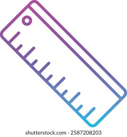 Ruler vector icon. Can be used for printing, mobile and web applications.