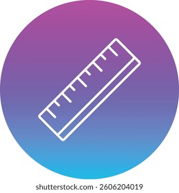 Ruler vector icon. Can be used for printing, mobile and web applications.