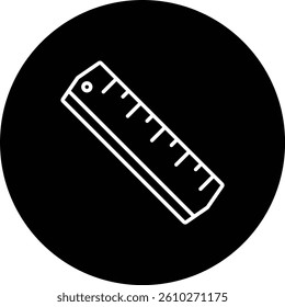 Ruler vector icon. Can be used for printing, mobile and web applications.