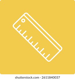 Ruler vector icon. Can be used for printing, mobile and web applications.