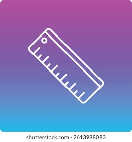 Ruler vector icon. Can be used for printing, mobile and web applications.