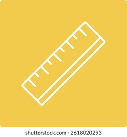 Ruler vector icon. Can be used for printing, mobile and web applications.