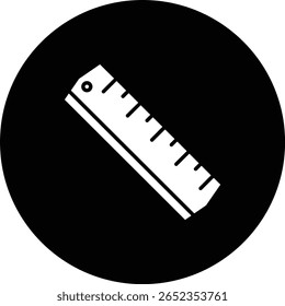 Ícone do vetor de régua. Pode ser usado para impressão, aplicativos móveis e da Web.