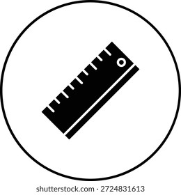 Icono de Vector de Regla. Se puede utilizar para aplicaciones de impresión, móviles y de Web.
