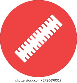 Ilustración de diseño de icono de Vector de Regla