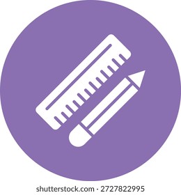 Ilustración de diseño de icono de Vector de Regla