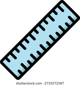 Ruler Vector Icon Design Illustration