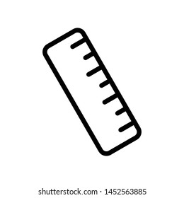 Ruler Vector Icon Design Template