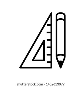 Ruler Vector Icon Design Template