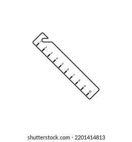 ruler vector icon illustration symbol design