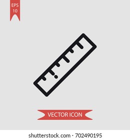 Ruler vector icon illustration symbol