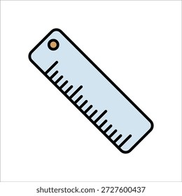 Regla Vector icono línea Plantilla