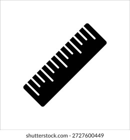 Regla Vector icono línea Plantilla