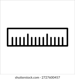 Regla Vector icono línea Plantilla