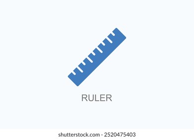 Ícone De Vetor De Régua Ou Ilustração De Logotipo