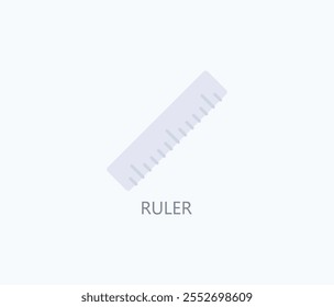 Ruler Vector, Icon Or Logo Sign Symbol Illustration