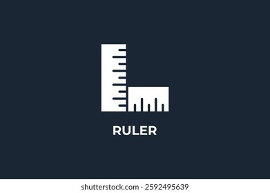 Ruler Vector, Icon Or Logo Sign Isolated Symbol Illustration