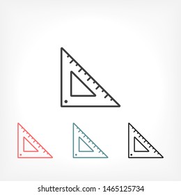 Ruler Vector icon . Lorem Ipsum Illustration design