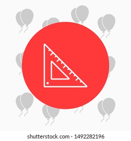 Ruler Vector icon . Lorem Ipsum Illustration design