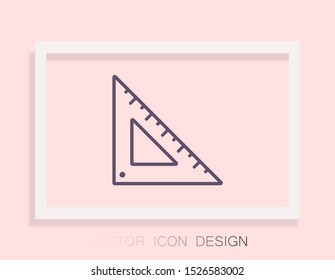 Ruler Vector icon . Lorem Ipsum Illustration design