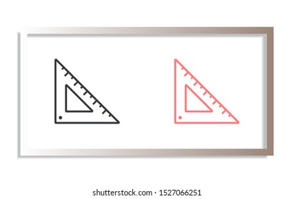 Ruler Vector icon . Lorem Ipsum Illustration design