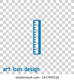 ruler vector icon on an abstract background
