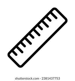 ruler vector icon on white background