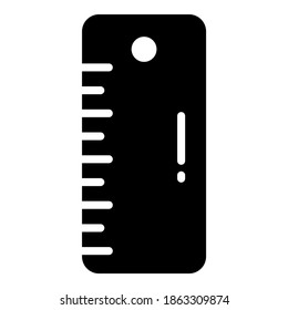 ruler vector icon, school and education icon
