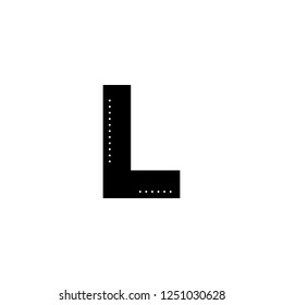 ruler vector icon. ruler sign on white background. ruler icon for web and app